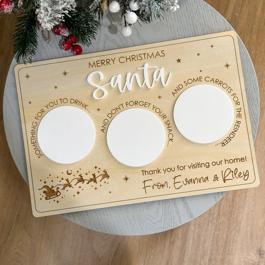 Santa Christmas Plate Tray