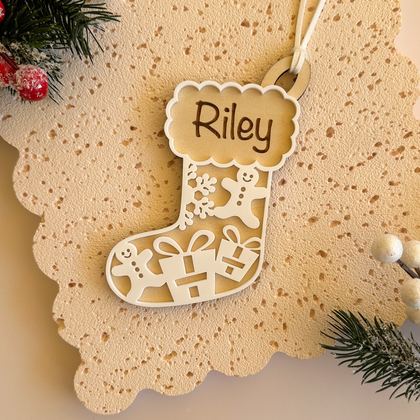 Personalised Christmas Ornament Stocking