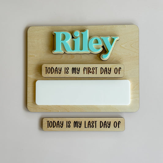 First Day of School Sign - Mini Board