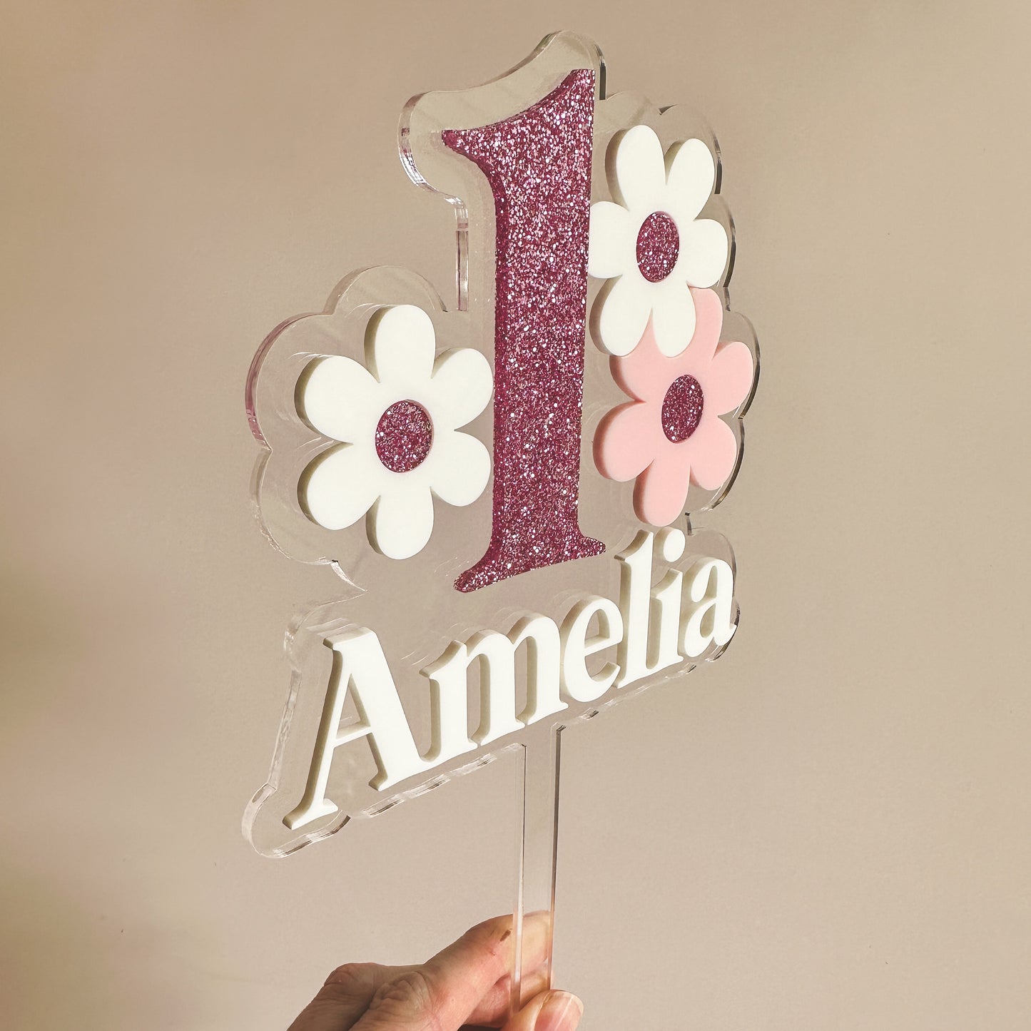 Cake Topper Flowers | Personalised