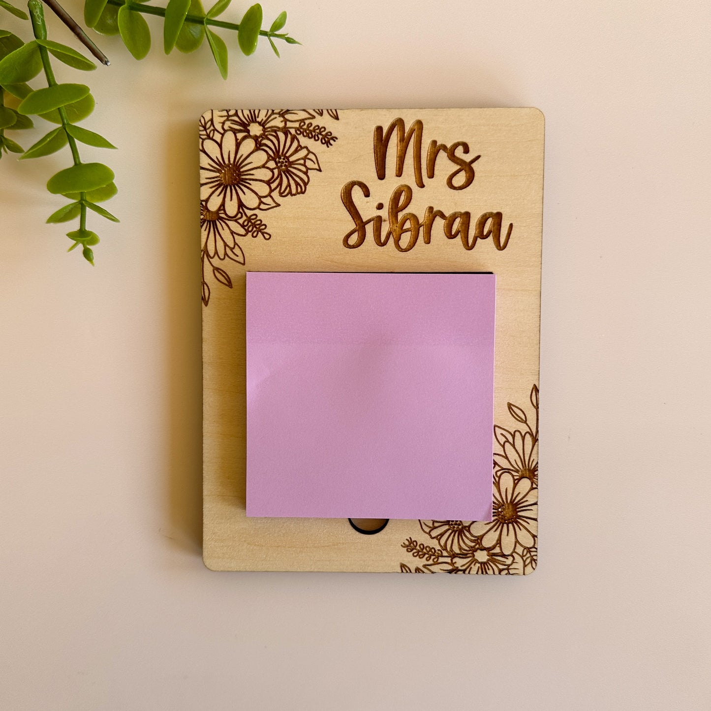 Teacher Sticky Note Holder Flowers | Thank you Teacher Gift