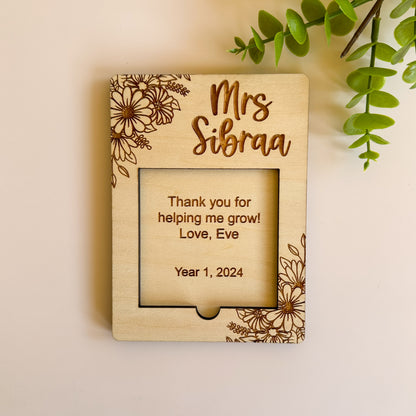 Teacher Sticky Note Holder Flowers | Thank you Teacher Gift