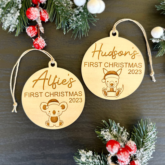 Baby's First Christmas Tree Ornament | Personalised First Christmas Ornament