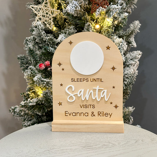 Christmas Countdown Sign | Personalised Christmas Sign