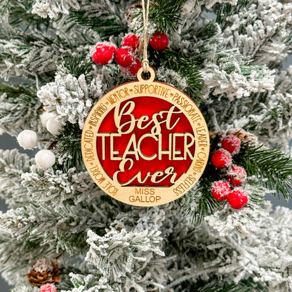 Teacher Gift | Teacher Christmas Ornament | Teacher Thank you Gift