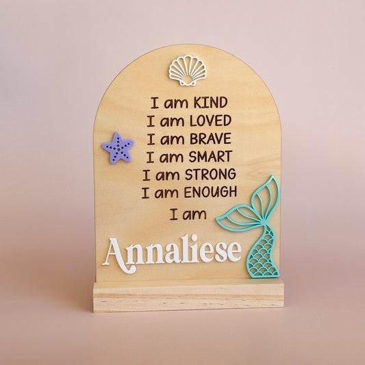 Affirmation Kids Sign | Mermaid