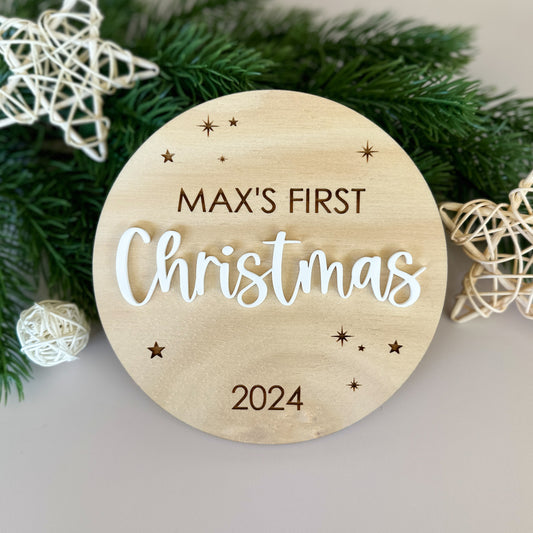 Baby’s First Christmas Sign