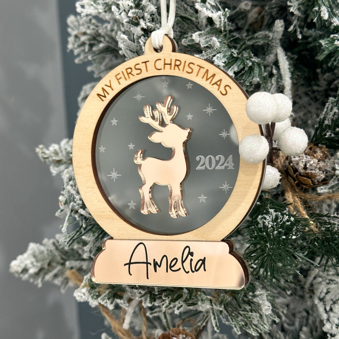 Baby’s First Christmas Ornament | Personalised First Christmas Tree Ornament