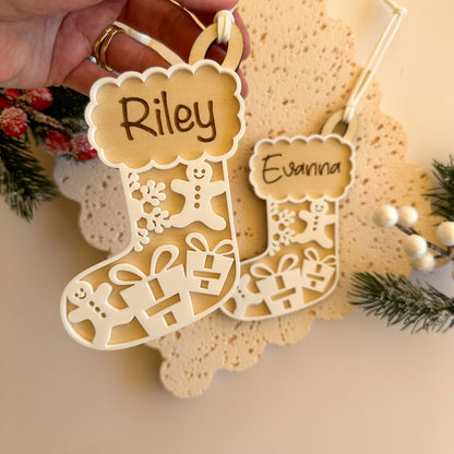 Personalised Christmas Ornament Stocking