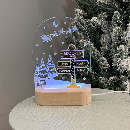 Christmas Light Decoration - Family North Pole