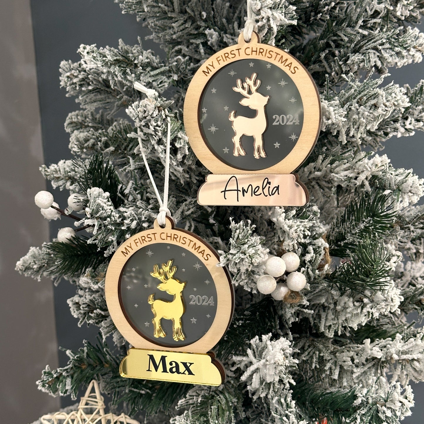 Baby’s First Christmas Ornament | Personalised First Christmas Tree Ornament