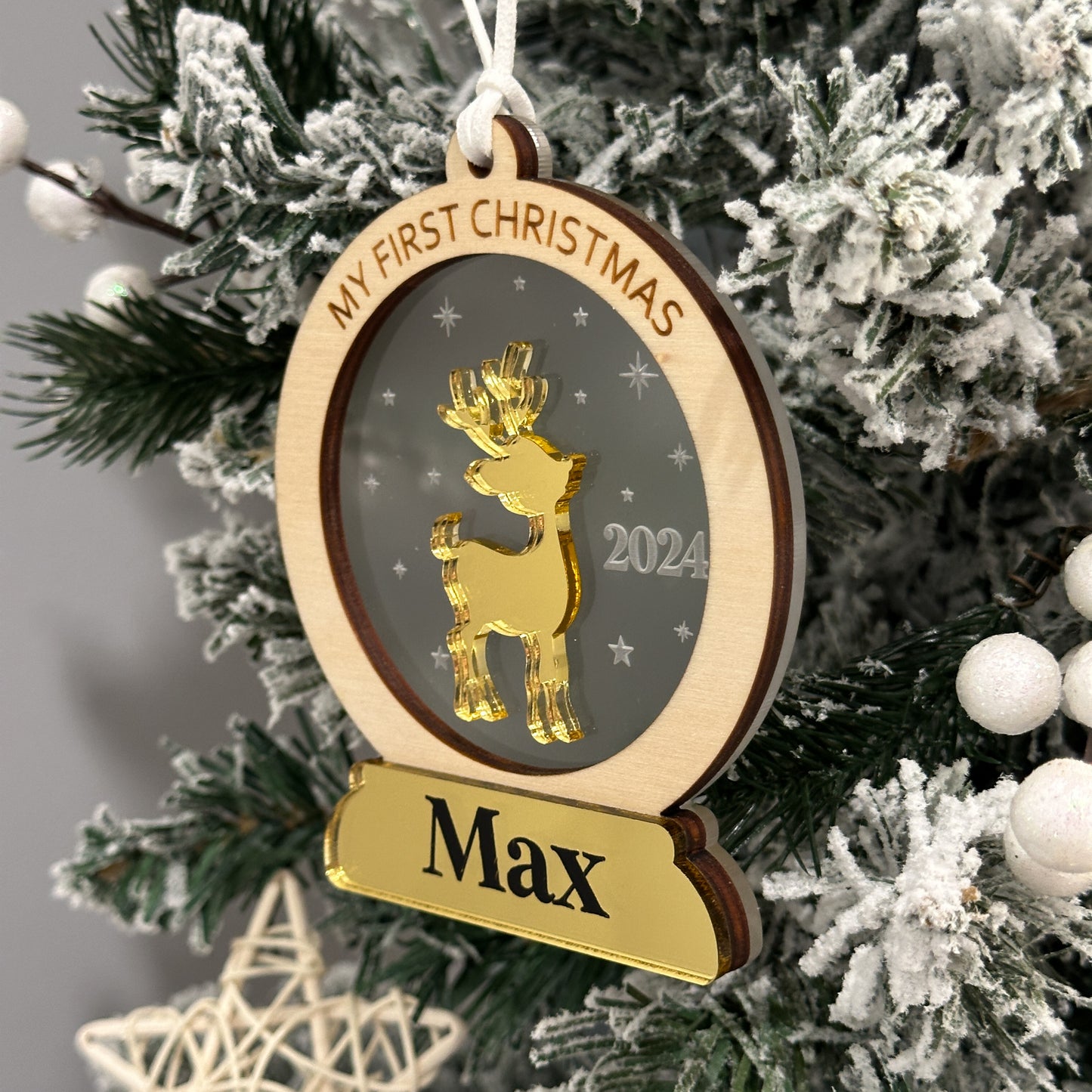 Baby’s First Christmas Ornament | Personalised First Christmas Tree Ornament