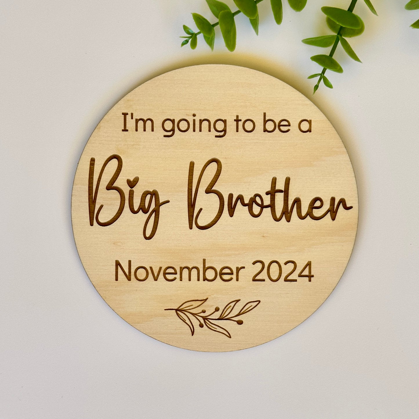 Going to be a Big Sister/Big Brother Pregnancy Announcement Plaque