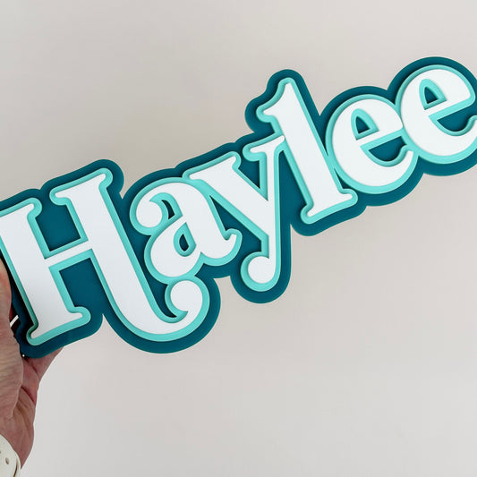 3d Triple Layered Acrylic Name Sign