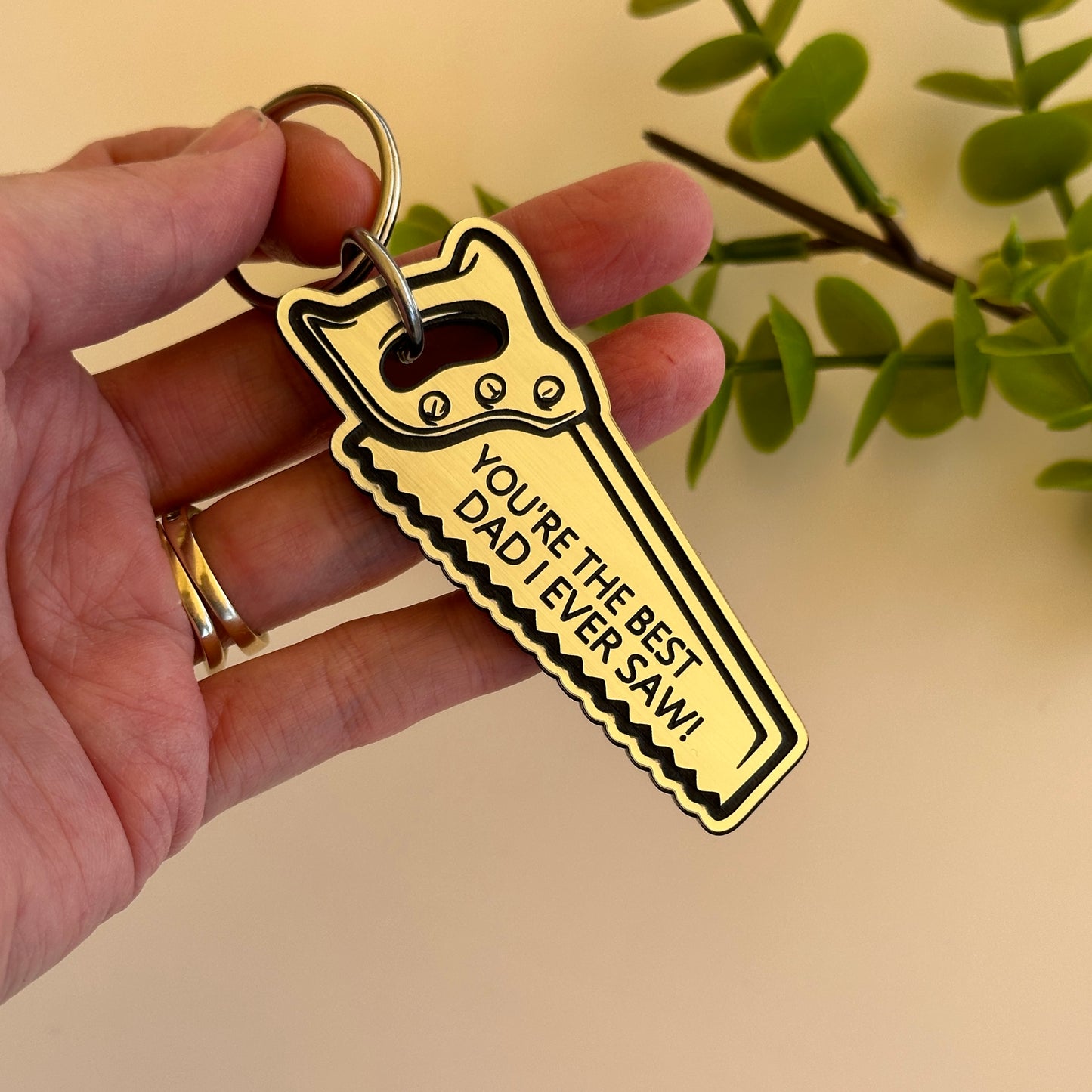 Fathers Day Keyring | Dad Keyring | Fathers Day Gift | Best Dad I Ever Saw
