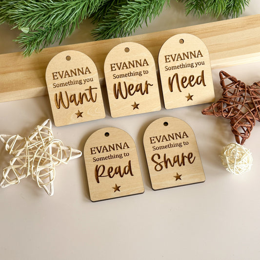 Personalised Christmas Gift Tags - Arch