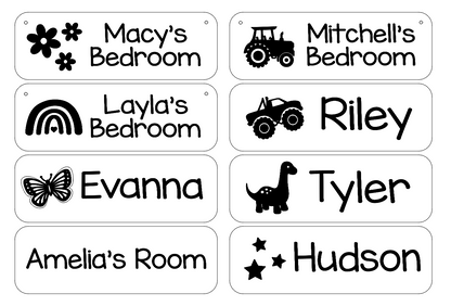 Kids Personalised Bedroom Door Signs