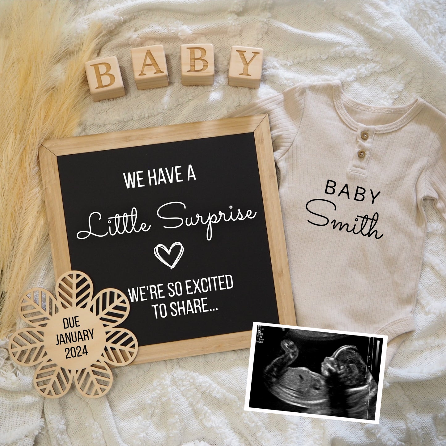 DIGITAL Pregnancy Announcement | Social Media Announcement 1 – Be ...