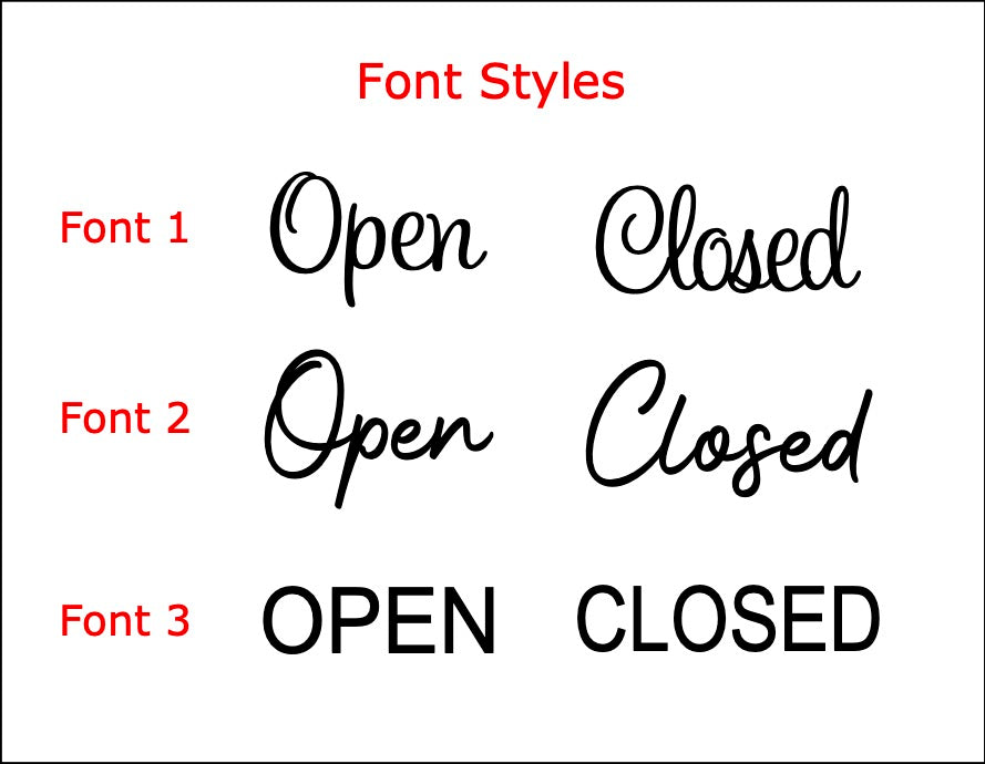 Open Closed Sign | Shop Sign | Double sided Acrylic Sign | Business Sign